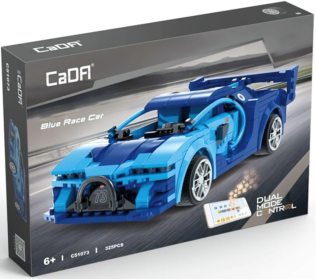 Blue Race Car